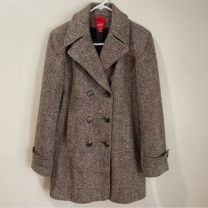Esprit outerwear pea coat jacket M
